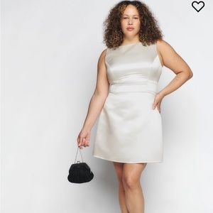 Zenni Reformation Dress Size 16 - White Satin